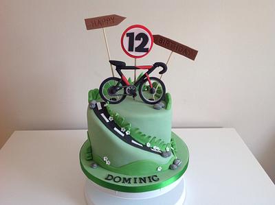 Cycling cake - Cake by Amy's Bespoke Cakes