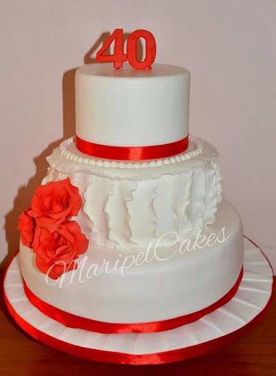 Cake elegant - Cake by MaripelCakes