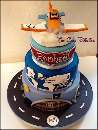 Planes' cake with Dusty - Cake by Flo Rachel