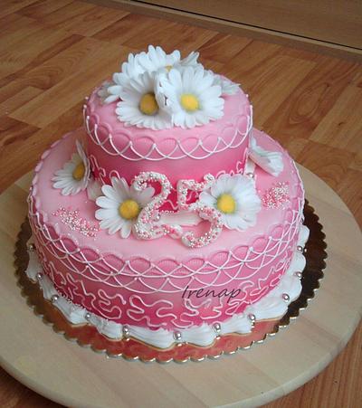 With daisies - Cake by irenap