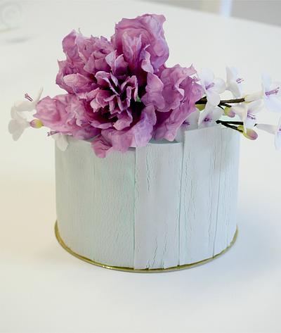 cake with peony - Cake by Franci´s Cupcakes