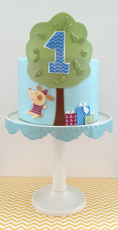 Baby boy's 1st birthday cake - Cake by Hana Rawlings