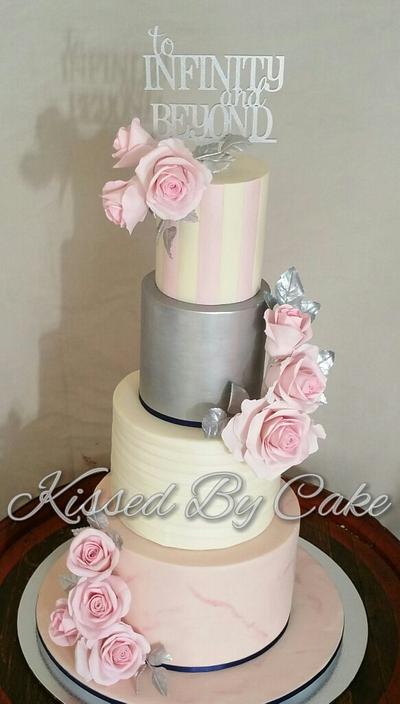 Pink wedding cake  - Cake by Shell Thompson