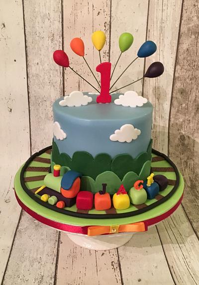 All aboard the Rainbow Train.  - Cake by There's Nothing Quite Like Cake