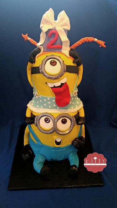 Minion Double Trouble!  - Cake by Crys 