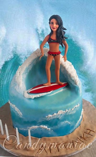 Surfer cake  - Cake by Mania M. - CandymaniaC