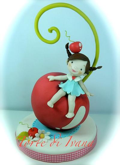 girl on cherry - Cake by ivana guddo