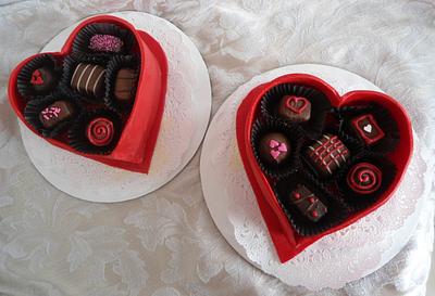 Box of Chocolates mini cakes - Cake by Sugar Me Cupcakes
