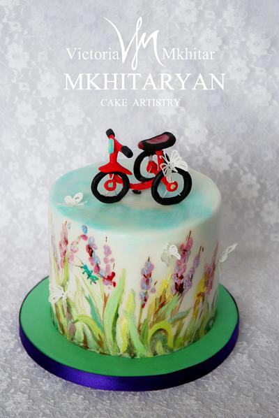 The first bicycle - Cake by Art Cakes Prague