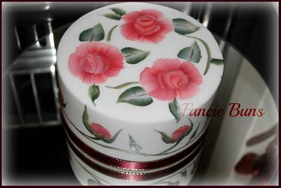Hand Painted Christmas Cake - Cake by Fancie Buns