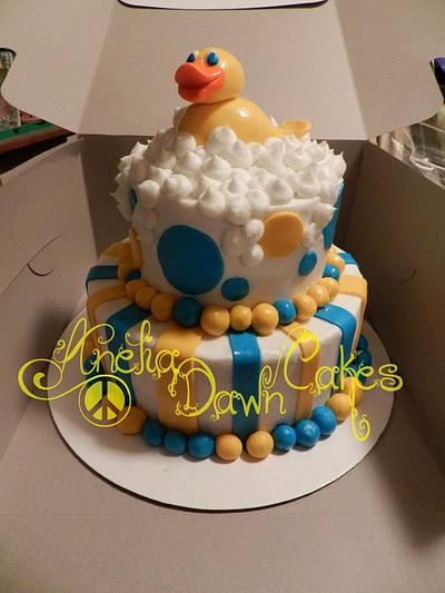 Rubbery Ducky Baby Shower II - Cake by AneliaDawnCakes