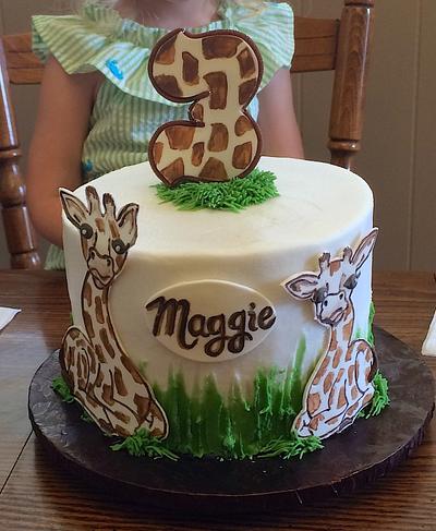 Giraffe Family - Cake by Theresa