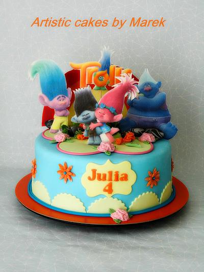 B'day cake Trolls - Cake by Marek