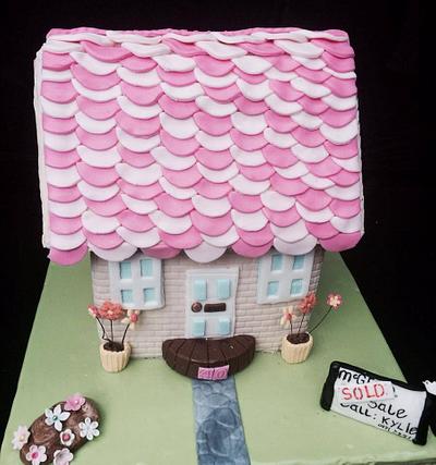 Pretty House Cake!  - Cake by The CandyApple Cake Company