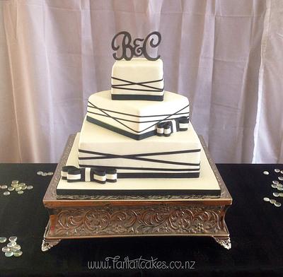 Mr & Mr Wedding Cake - Cake by Fantail Cakes