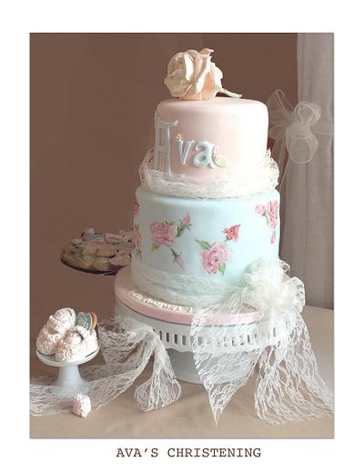 Ava's Christening - Cake by Alicia's CB