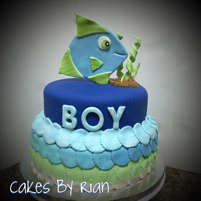 Fish Baby Shower - Cake by Cakes By Rian