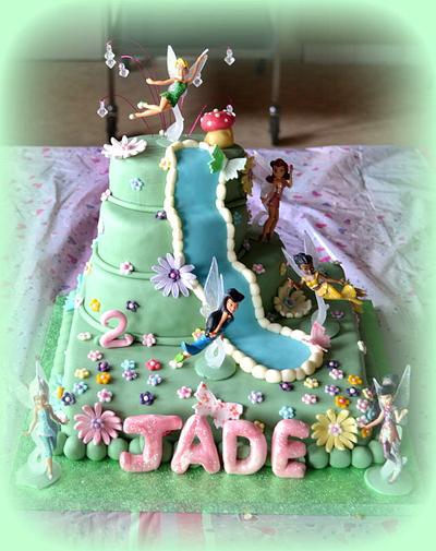 Disney's Tinkerbell and her friends - Cake by cakesbydeborah