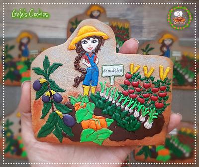 Orchard cookies (farmer woman) - Cake by Gele's Cookies