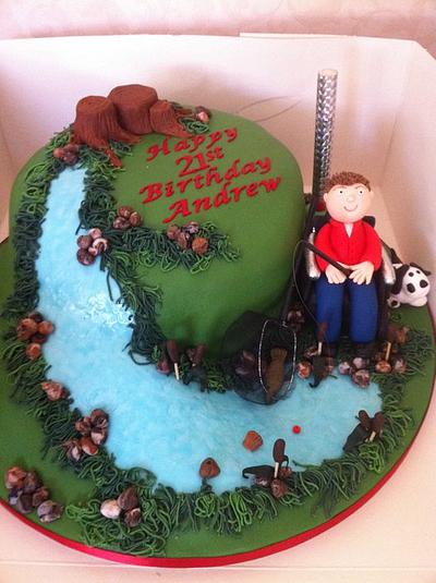 fishing cake - Cake by Donnajanecakes 