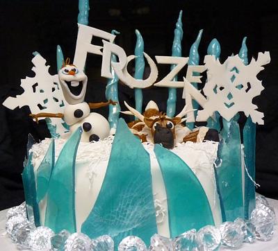 Frozen Sven and Olaf Cake - Cake by Kianna