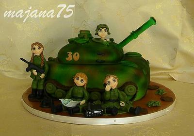 tank - Cake by Marianna Jozefikova