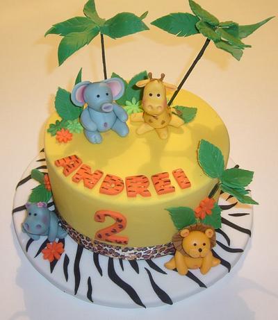 Animal print - birthday cake - Cake by ElasCakes