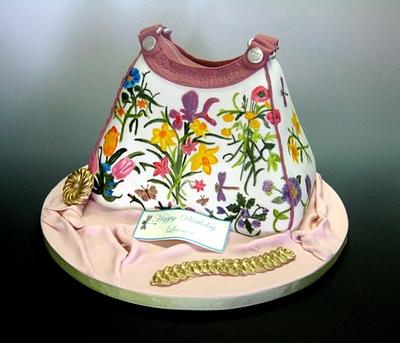 Painted Purse Cake - Cake by Stephanie Grillo