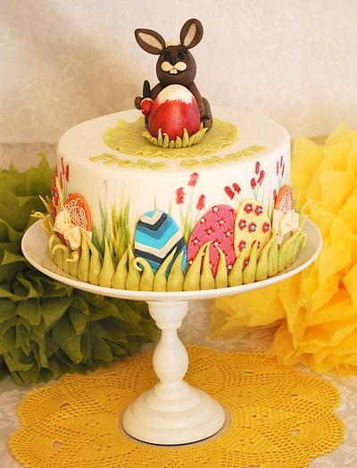 Easter Cake with Bunny - Cake by Simone Barton