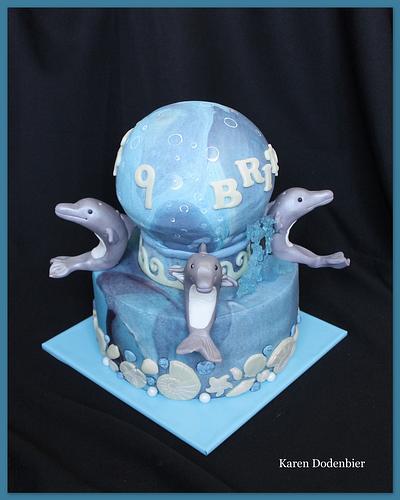 Dolfin cake! - Cake by Karen Dodenbier