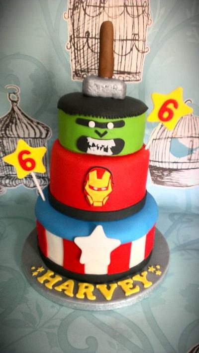 Avengers  - Cake by Cakes galore at 24