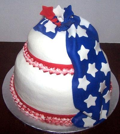 4th of July - Cake by Cherissweets