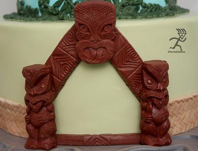 Corporate Celebration Cake for Te Puia Maori Institute & General Travel NZ ...all edible - Cake by Ciccio 