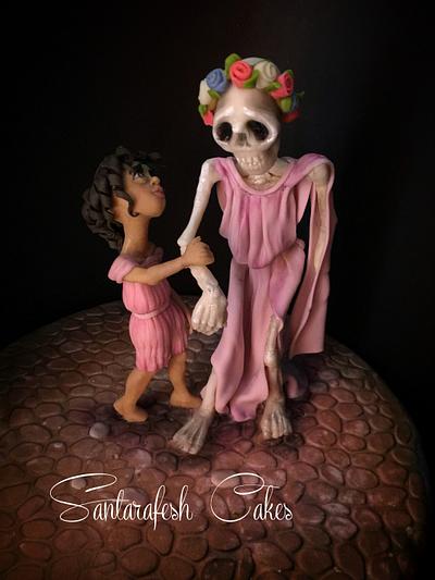 Hard to say goodbye, sugar skull collaboration  - Cake by Santarafeshcakes