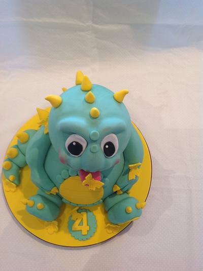 Baby dinosaur cake - Cake by The Buttercream Kitchen