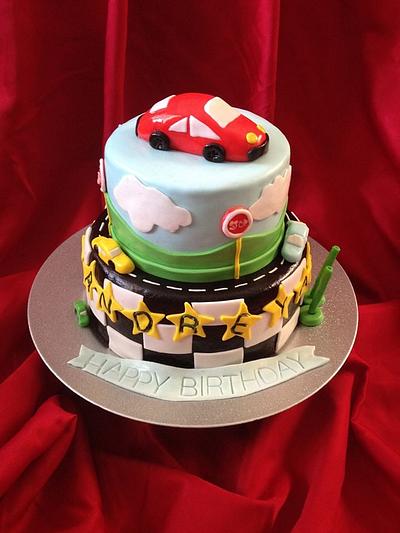   Racing  track - Cake by Cakes by Biliana