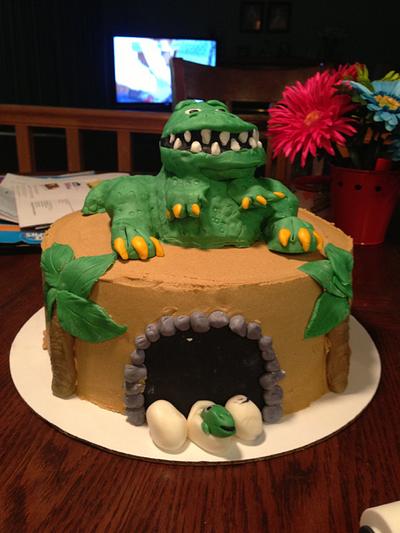 Dinosaur - Cake by Jillazocc
