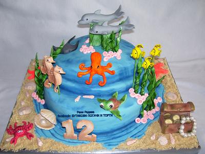 Underwater world - Cake by Reneta 