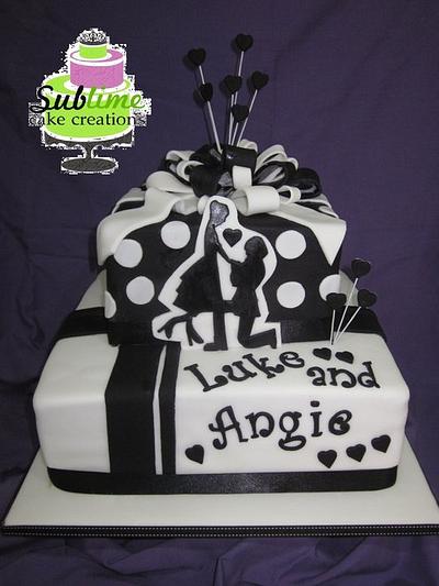 ENGAGEMENT CAKE - Cake by Sublime Cake Creations