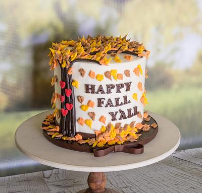Happy Fall Y'all - Cake by Anchored in Cake
