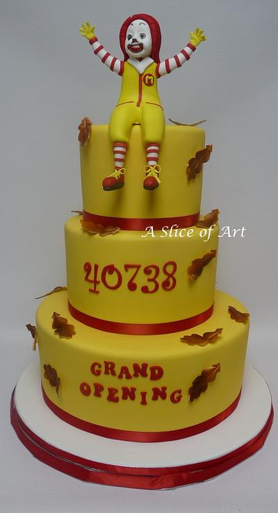 Ronald Mcdonald cake - Cake by A Slice of Art