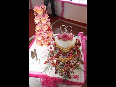 Heart Wedding Cake - Cake by Fitnessden69