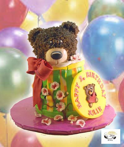 teddybear-box-birthdaycake - Cake by Aurelia'sTartArt