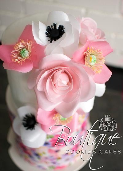 Pink feari cake  - Cake by Boutique Cookies Cakes