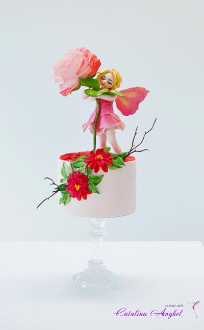 Rose Fairy - Catalogo de seres fantásticos challange - Cake by Catalina Anghel azúcar'arte