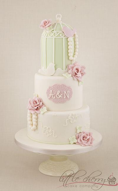 Birdcage Wedding Cake - Cake by Little Cherry