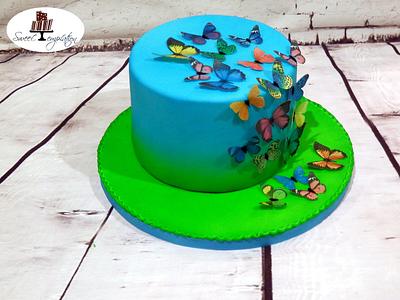 Butterfly cake - Cake by Urszula Landowska