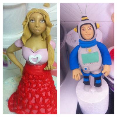 Princess and Robot Man - Cake by Nivo