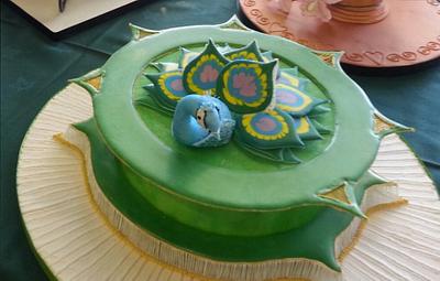 Royal Icing Peacock - Cake by Donna