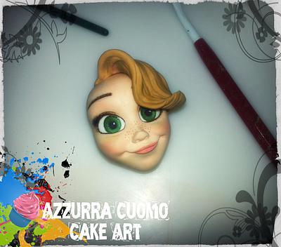 Face in progress....guess who? - Cake by Azzurra Cuomo Cake Art